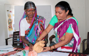 Two Nepalese Women at Workshop