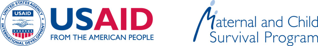 USAID and Maternal and Child Survival Program logos