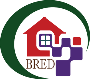 bred logo with red house
